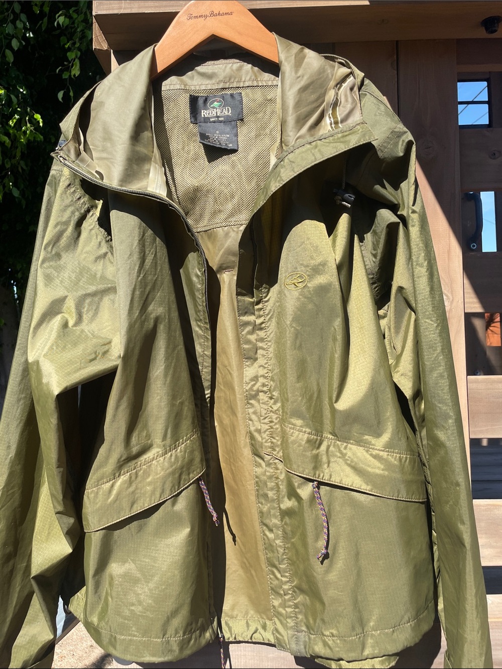 RedHead Olive Hooded Men's Raincoat